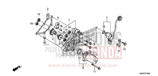 DEMULTIPLICATEUR NC700DC de 2012